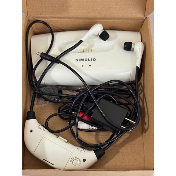 SIMOLIO SM823 Wireless Headphones for TV with Optical in Hearing Untested READ - Picture 5 of 7
